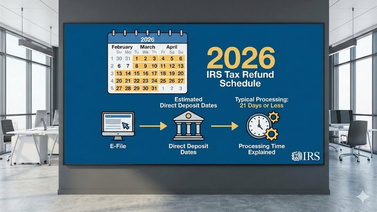 2026 IRS Tax Refund Schedule: Direct Deposit Dates & Processing Time Explained