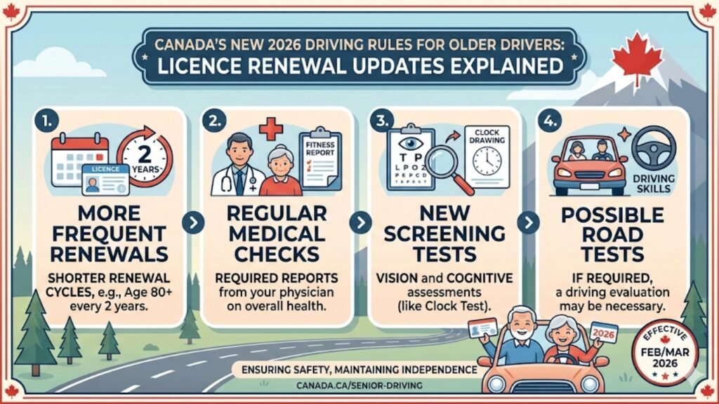 Canada’s New 2026 Driving Rules for Older Drivers: Licence Renewal Updates Explained
